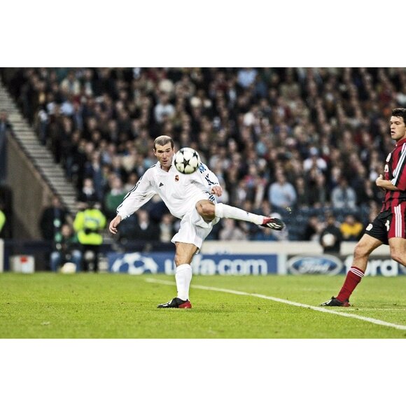 Zidane Real Madrid UEFA 2001 2002 Away Soccer Jersey Shirt L SKU# 134747 - Picture 9 of 9